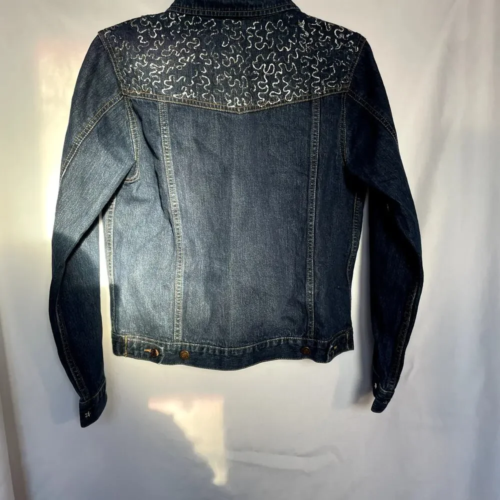 SKU 1568 High Sierra Blue Jean Bling Jacket teen XL 16 Womens Small